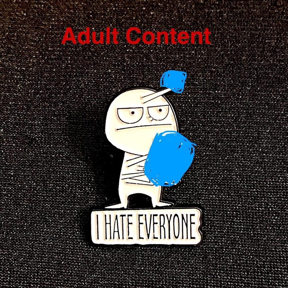 Wow. Make sure your feelings are crystal clear with this namel pin or magnet